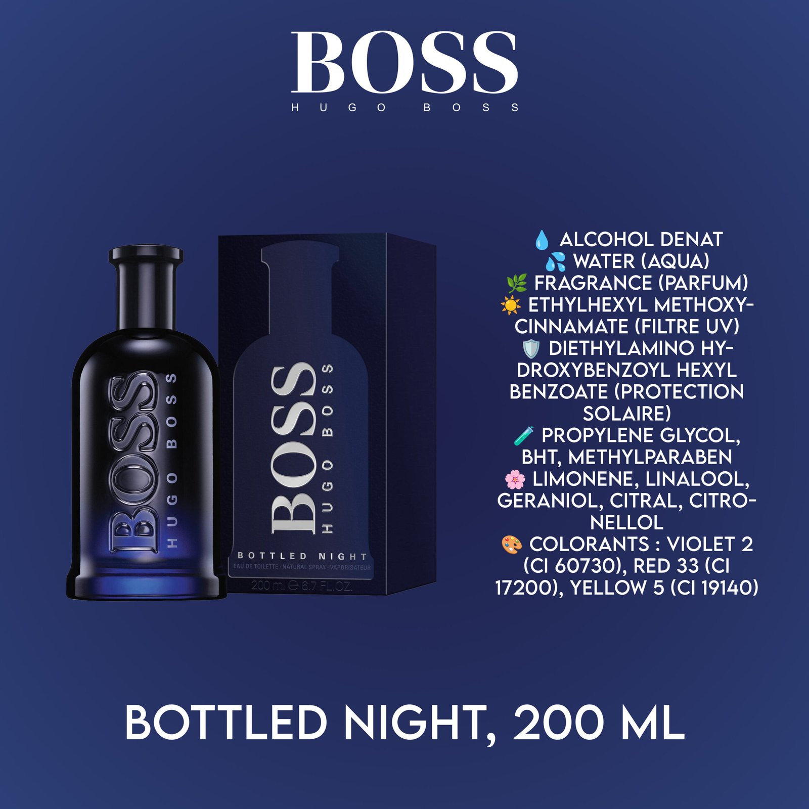 Parfum Homme BOSS Bottled Night EDT 200ML – Séduction & Élégance Nocturne | STORE 16 – Image 2